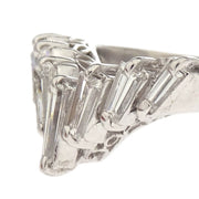 Ring Pt900 Diamond Silver #49 186805