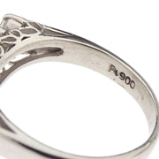 Ring Pt900 Diamond Silver #49 186805