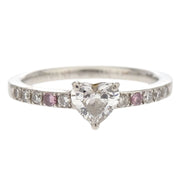 Ring Pt900 Diamond Silver #50 186806