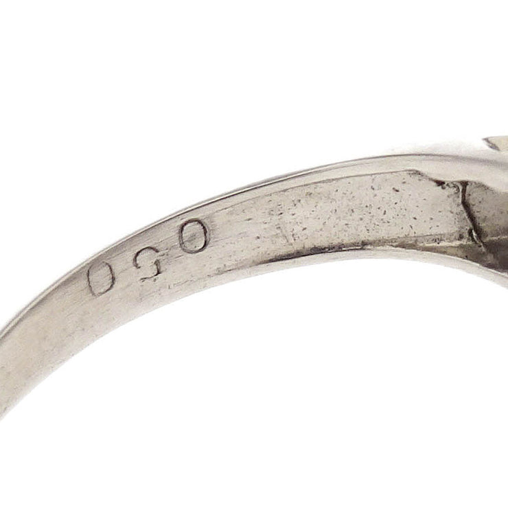 Ring Pt900 Diamond Silver #48 186808