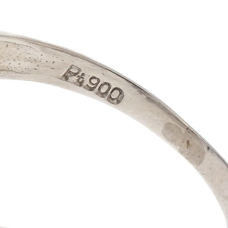 Ring Pt900 Diamond Silver #48 186808
