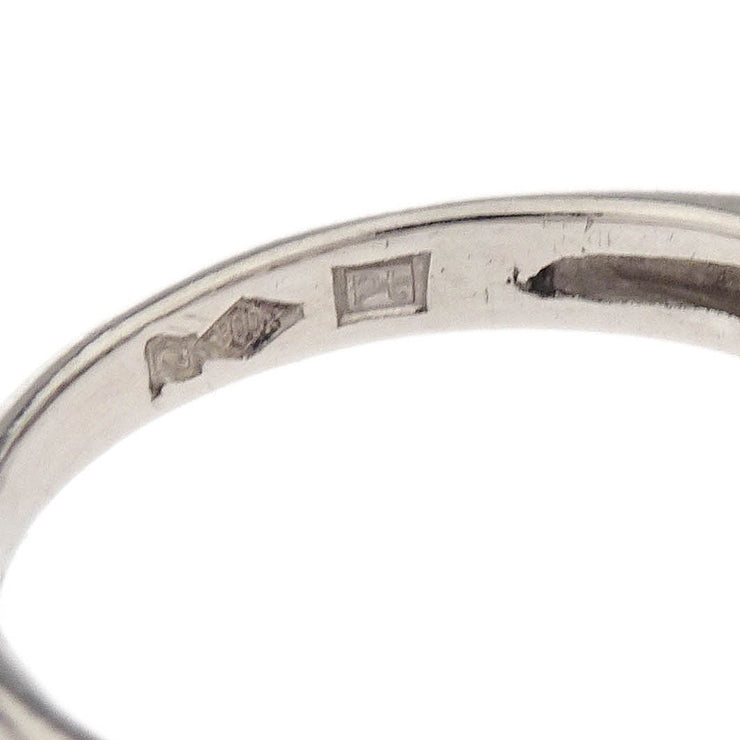 Ring Pt900 Diamond Silver #51 186809
