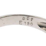 Ring Pt900 Emerald Diamond Silver #52 186811