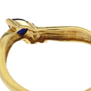 Ring Sapphire Diamond 18K Gold #50 186813