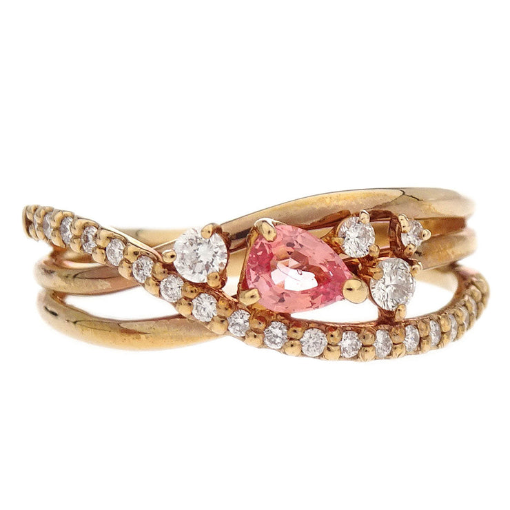 Ring 18K Sapphire Diamond Gold #49 186815