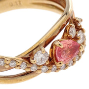 Ring 18K Sapphire Diamond Gold #49 186815