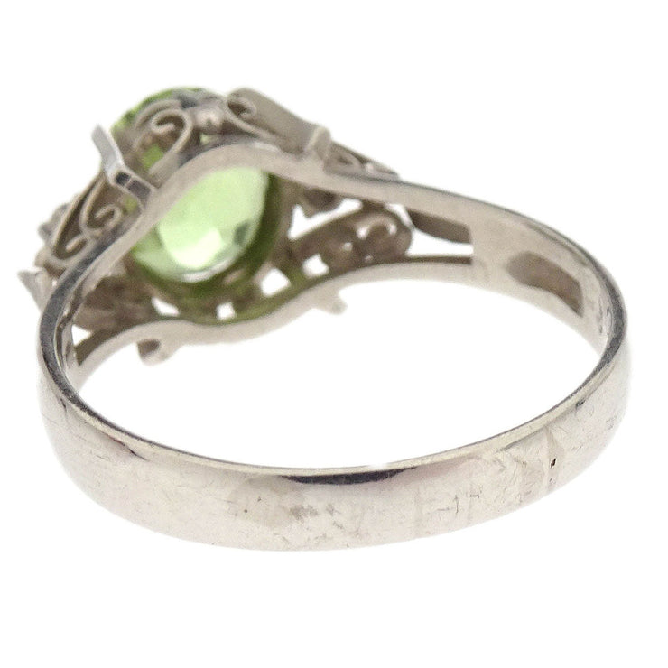 Ring Pm850 Peridot Diamond Silver #56 186822
