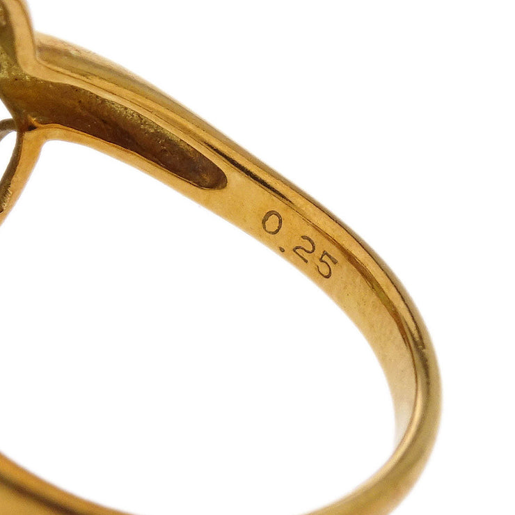 Ring 18K Peridot Diamond Gold #50 186823