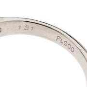 Ring Pt900 Jade Diamond Silver #50 186824