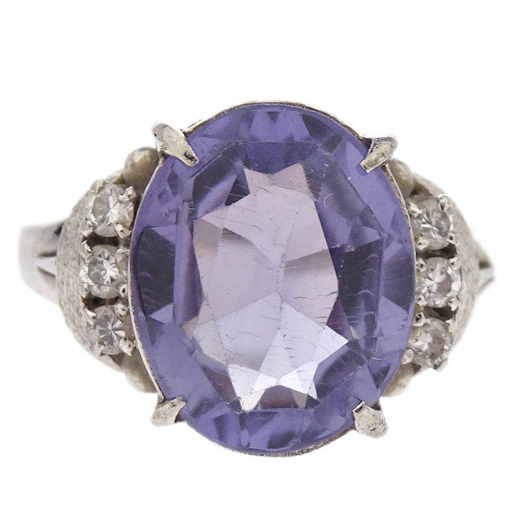 Ring Pm850 Sapphire Diamond Silver #52 186825