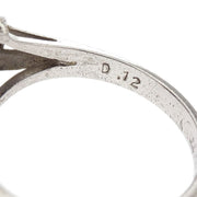 Ring Pm850 Sapphire Diamond Silver #52 186825