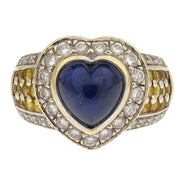 Ring 18KWG Sapphire Diamond #51 186830