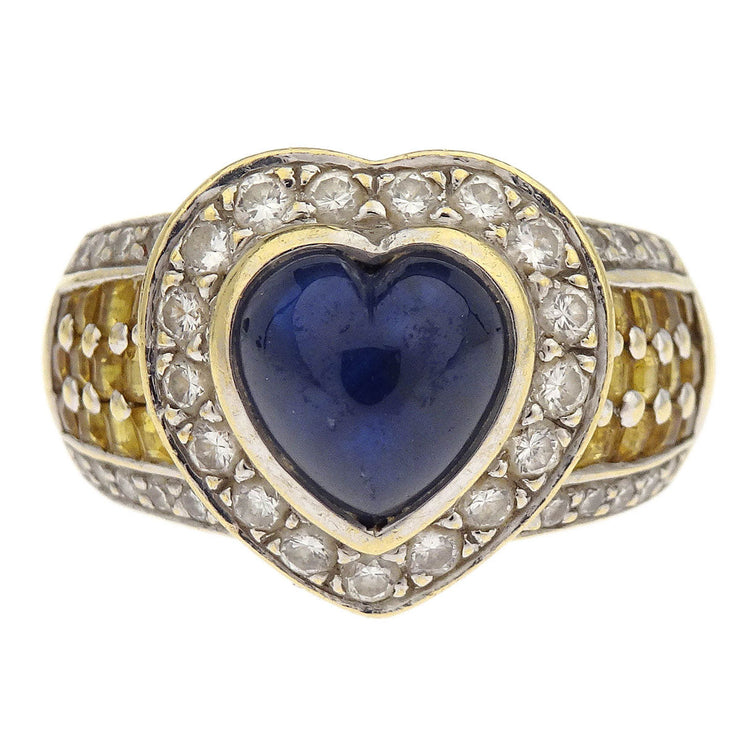 Ring 18KWG Sapphire Diamond #51 186830