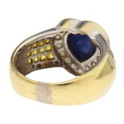 Ring 18KWG Sapphire Diamond #51 186830