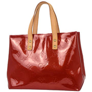Louis Vuitton Red Vernis Reade PM Tote Handbag M91990 MI0087 186846