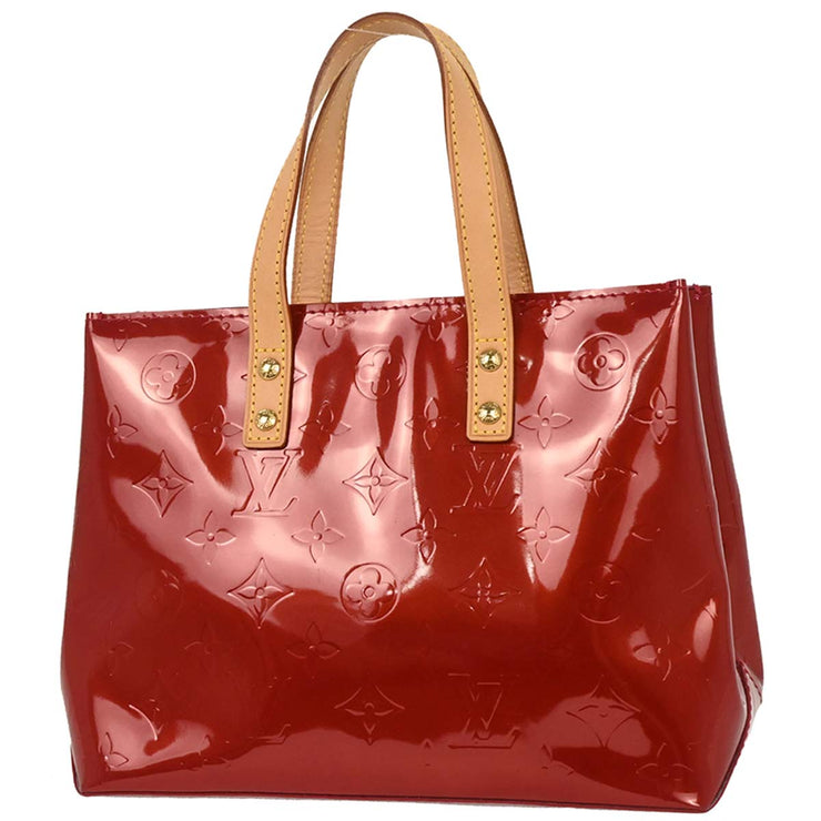 Louis Vuitton Red Vernis Reade PM Tote Handbag M91990 MI0087 186846