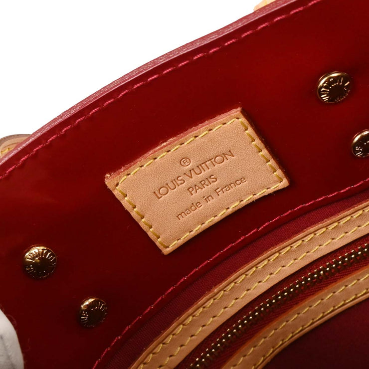 Louis Vuitton Red Vernis Reade PM Tote Handbag M91990 MI0087 186846