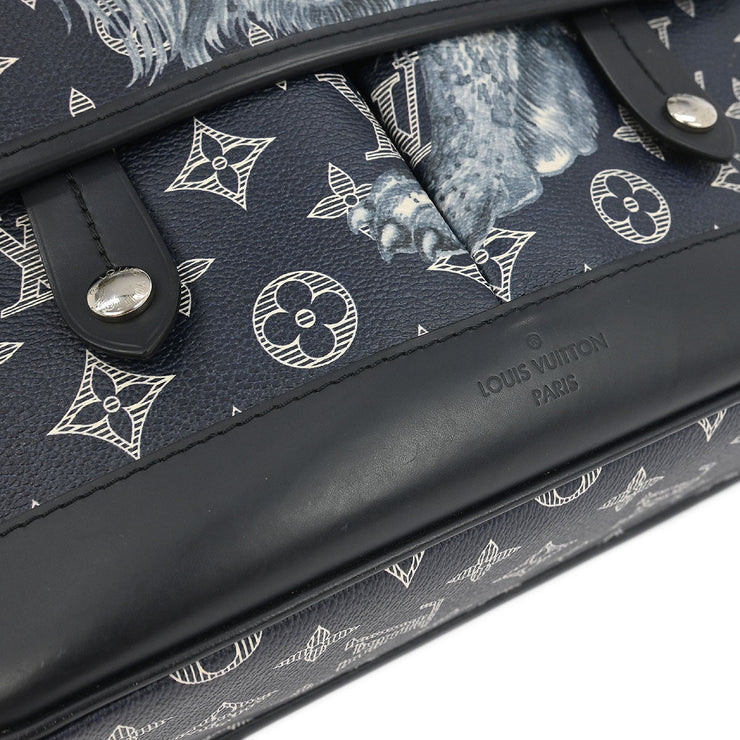 Louis Vuitton Savannah PM Chapman Brothers Shoulder Bag M54248 PL4196 186847