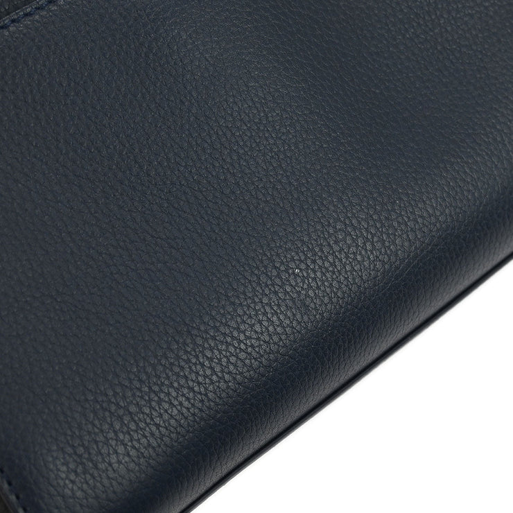 Chanel Navy Black Calfksin Neo Executive Tote Handbag 186851