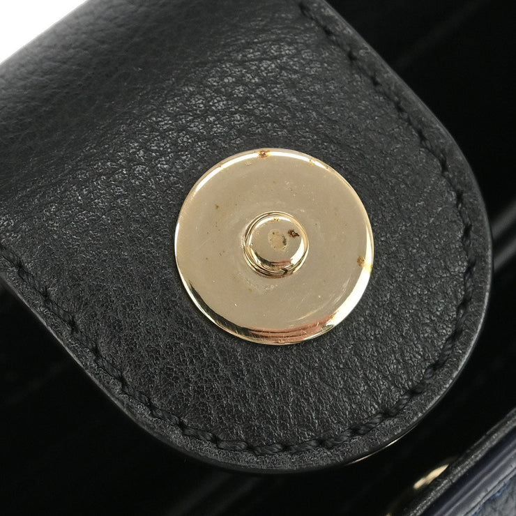 Chanel Navy Black Calfksin Neo Executive Tote Handbag 186851