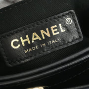 Chanel Navy Black Calfksin Neo Executive Tote Handbag 186851