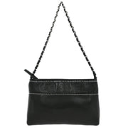 Chanel Black Lambskin Pouch Handbag 186853