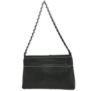 Chanel Black Lambskin Pouch Handbag 186853