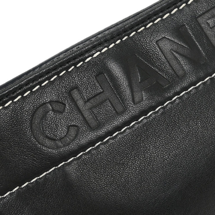 Chanel Black Lambskin Pouch Handbag 186853