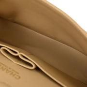 Chanel Beige Calfskin Small Classic Double Flap Shoulder Bag 186854