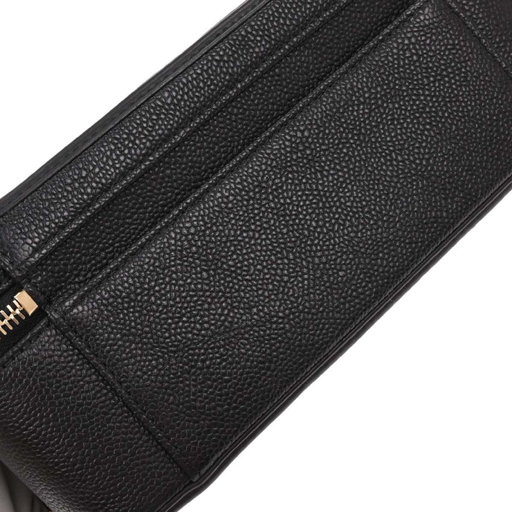 Chanel Black Calfskin CC Filigree 2way Vanity Handbag 186858