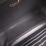Chanel Black Calfskin CC Filigree 2way Vanity Handbag 186858