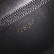 Chanel Black Calfskin CC Filigree 2way Vanity Handbag 186858
