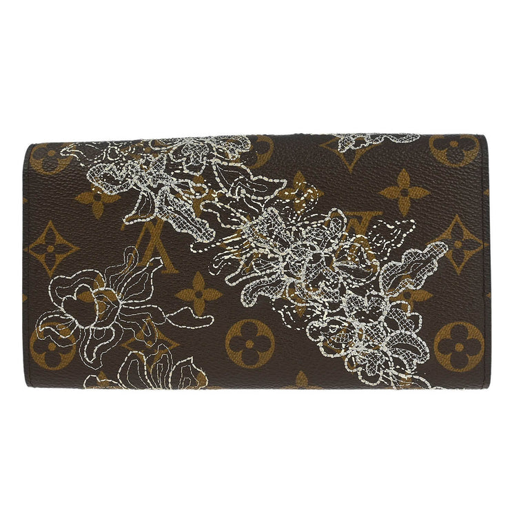 Louis Vuitton Monogram Dentelle Portefeuille Sarah Wallet M95390 MI1007 186899