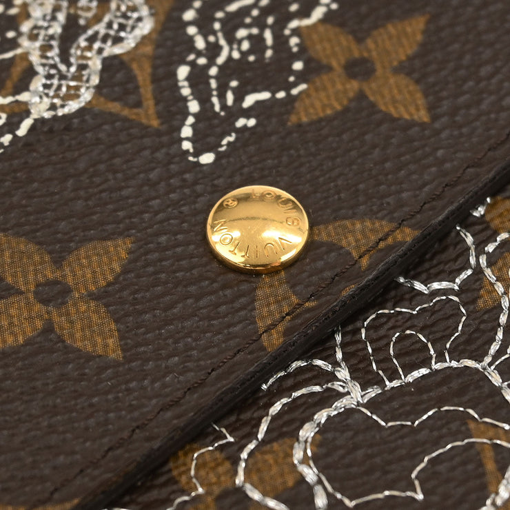 Louis Vuitton Monogram Dentelle Portefeuille Sarah Wallet M95390 MI1007 186899