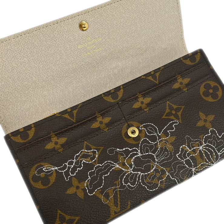 Louis Vuitton Monogram Dentelle Portefeuille Sarah Wallet M95390 MI1007 186899