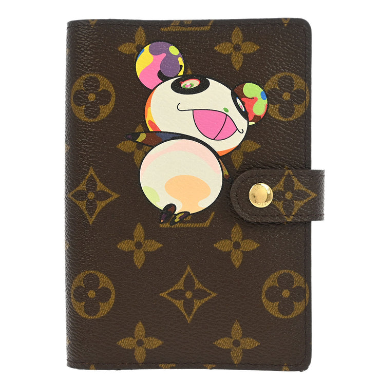Louis Vuitton Monogram Panda Agenda PM Note Book Cover R20011 CA0094 186901