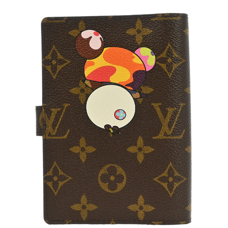 Louis Vuitton Monogram Panda Agenda PM Note Book Cover R20011 CA0094 186901