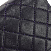 Chanel Navy Lambskin Micro Classic Flap Shoulder Bag Pochette 186905