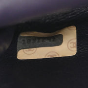 Chanel Navy Lambskin Micro Classic Flap Shoulder Bag Pochette 186905