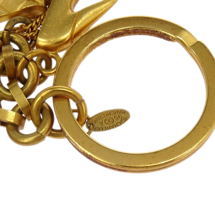 Chanel Gold Key Holder Bag Charm Icon Small Good 95A 186910