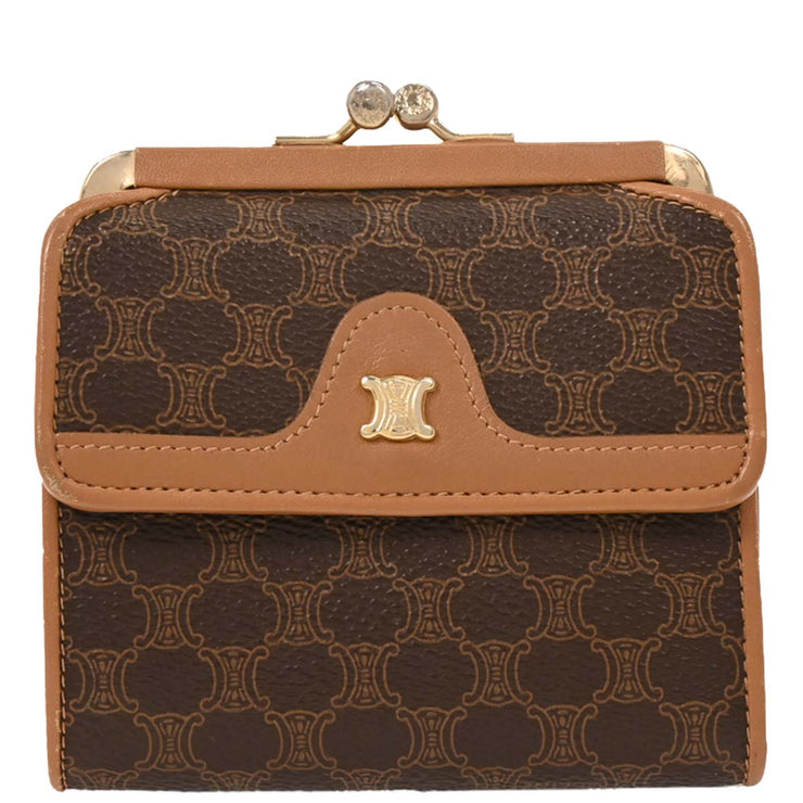 Celine Brown PVC Macadam Wallet M08 186927