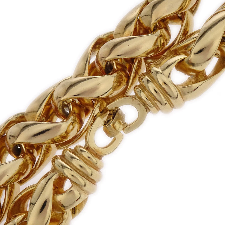 Christian Dior Necklace Chain Gold 186938