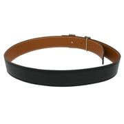 Hermes Black Box Calf Togo Constance Reversible Belt #75 Small Good  Square:F 186949
