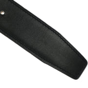 Hermes Black Box Calf Togo Constance Reversible Belt #75 Small Good  Square:F 186949