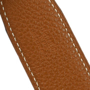 Hermes Black Box Calf Togo Constance Reversible Belt #75 Small Good  Square:F 186949