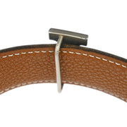Hermes Black Box Calf Togo Constance Reversible Belt #75 Small Good  Square:F 186949