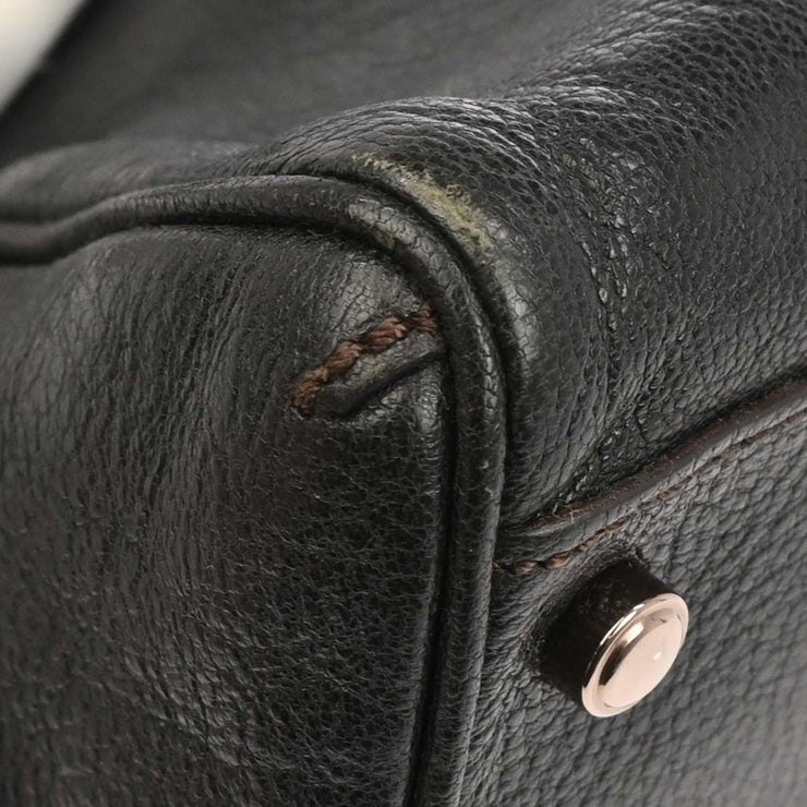 Cartier Navy Leather Handbag ELMD 186951