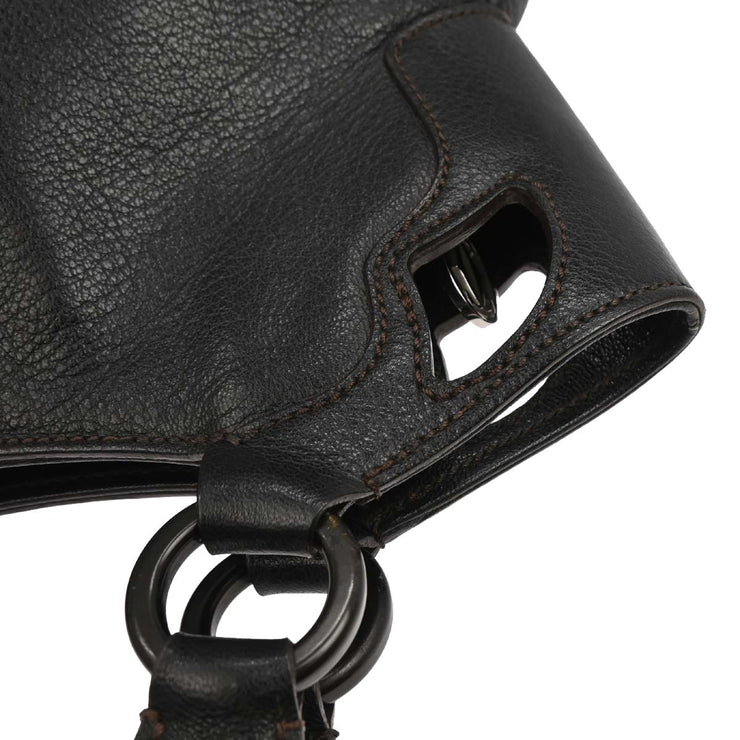 Cartier Navy Leather Handbag ELMD 186951