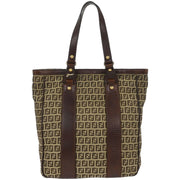 Fendi Brown Canvas Zucchino Tote Handbag 2305/8BH162/TN9/068 186954