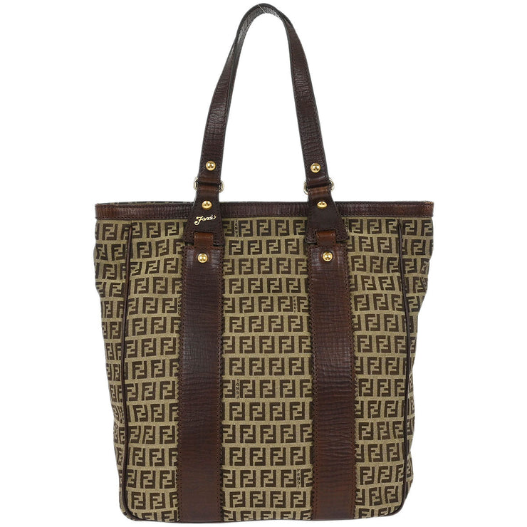 Fendi Brown Canvas Zucchino Tote Handbag 2305/8BH162/TN9/068 186954